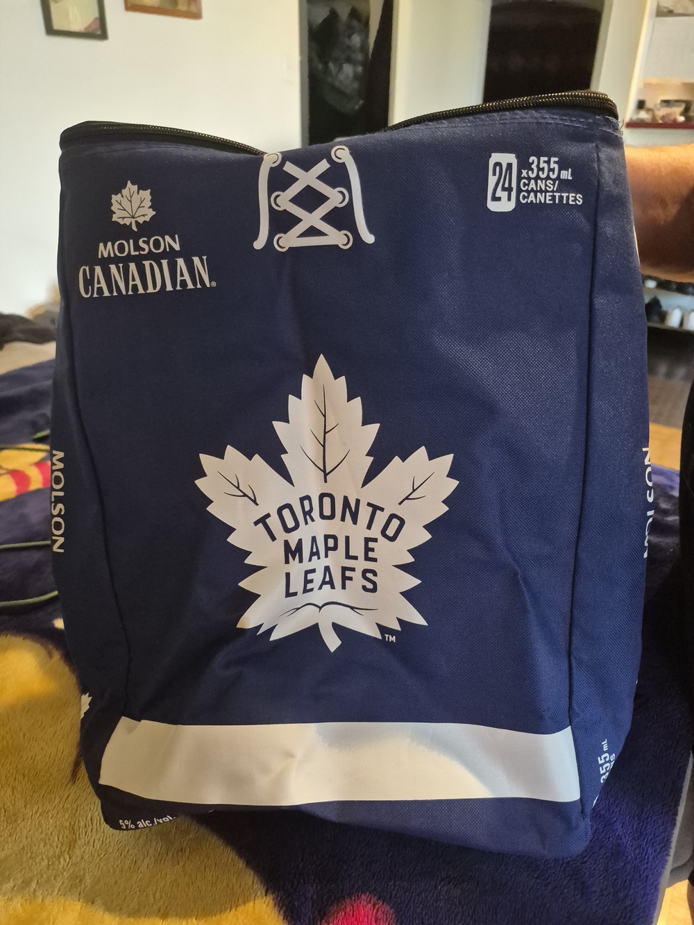 Molson Canadian x Toronto Maple Leafs Cooler Bag - Blue